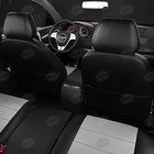 Авточехлы для Ford Mondeo 5 с 2014-2019 г., седан, хэтчбек, универсал, перфорация, экокожа, цвет светло-серый, чёрный - Фото 7