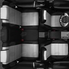 Авточехлы для Ford Mondeo 5 с 2014-2019 г., седан, хэтчбек, универсал, перфорация, экокожа, цвет светло-серый, чёрный - Фото 8