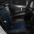 Авточехлы для Chevrolet Orlando 2 с 2018-н.в., 7 мест, джип, жаккард, креп, экокожа, цвет готика, чёрный - Фото 6