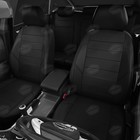 Авточехлы для Volkswagen Polo 5 с 2010-2020 г., седан, перфорация, экокожа, цвет чёрный - Фото 2