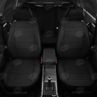 Авточехлы для Hyundai H1 с 2007-2015 г., 2 места, минивэн, перфорация, экокожа, цвет чёрный - Фото 3