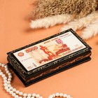 Шкатулка - купюрница «5000 рублей», 8,5×17 см, лаковая миниатюра - фото 299011075