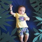 Песочник для мальчика "Джунгли", рост 62 см, цвет светло-жёлтый 132-004-15 - Фото 1