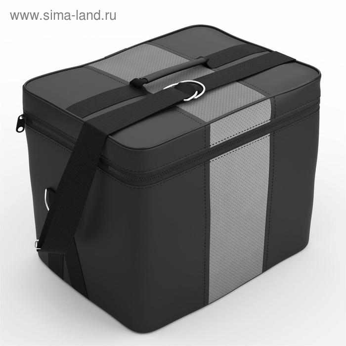 Автомобильная сумка, экокожа, чёрно-серая - Фото 1