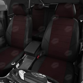 

Авточехлы для Suzuki Vitara 2 с 2014-н.в., джип, жаккард, экокожа, цвет красный, чёрный