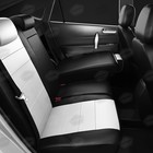 Авточехлы для Citroen C-elysee с 2013-2016 г., седан, перфорация, экокожа, цвет белый, чёрный - Фото 6