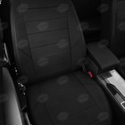 Авточехлы для Citroen C4 1 с 2004-2012 г., хэтчбек, перфорация, экокожа, цвет чёрный - Фото 4