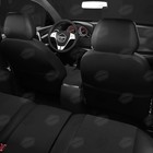 Авточехлы для Citroen C4 2 с 2010-2016 г., хэтчбек, креп, экокожа, цвет чёрный - Фото 7