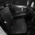 Авточехлы для Citroen C4 2 с 2010-2016 г., хэтчбек, перфорация, экокожа, цвет чёрный - Фото 6