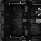 Авточехлы для Citroen C4 2 с 2010-2016 г., хэтчбек, перфорация, экокожа, цвет чёрный - Фото 8