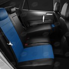 Авточехлы для Datsun Ondo с 2014-2019 г., седан, перфорация, экокожа, цвет синий, чёрный - Фото 6