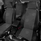 Авточехлы для Datsun Ondo с 2014-2019 г., седан, креп, экокожа, цвет чёрный - Фото 2