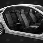 Авточехлы для Datsun Ondo с 2014-2019 г., седан, алькантара, экокожа, цвет тёмно-серый, чёрный - Фото 5