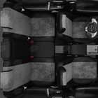 Авточехлы для Datsun Ondo с 2014-2019 г., седан, алькантара, экокожа, цвет тёмно-серый, чёрный - Фото 8