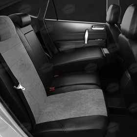 

Авточехлы для Mercedes Benz C-classe W202 с 1993-2000 г., седан, алькантара, экокожа, цвет тёмно-серый, чёрный