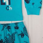 Пижама для мальчика, рост 104 см, цвет бирюзовый CAK 5293 - Фото 5