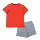 Костюм для мальчика (футболка, шорты), размер 32, рост 122, цвет красный КМ-4 - Фото 6