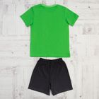 Костюм для мальчика (футболка, шорты), размер 34, рост 128, цвет зелёный КМ-5 - Фото 2