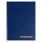 Ежедневник недатированный А5, 128 листов, обложка бумвинил, синий - Фото 10