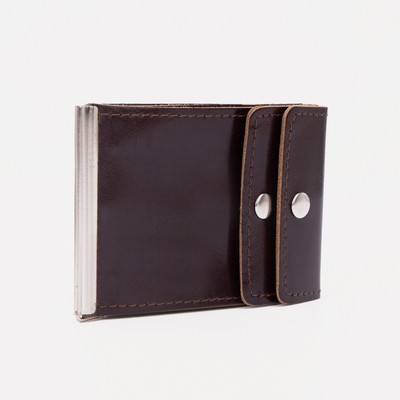 Зажим для купюр, цвет коричневый