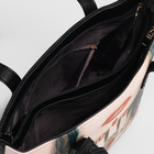 Сумка женская, 2 отдела на молниях, наружный карман, с кошельком, цвет чёрный - Фото 5