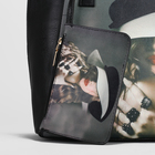 Сумка женская, 2 отдела на молниях, наружный карман, с кошельком, цвет чёрный - Фото 4