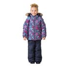 Комплект зимний (куртка, полукомбинезон) для девочки, рост 164 см, серый - Фото 1
