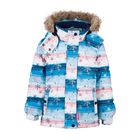 Комплект зимний (куртка, полукомбинезон) для девочки, рост 120 см, синий - Фото 2