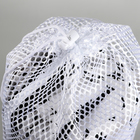 Мешок для стирки белья Доляна, 30×40 см, крупная сетка, цвет белый - фото 8340154