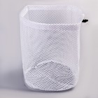 Мешок для стирки белья Доляна, 30×40 см, крупная сетка, белый - Фото 3