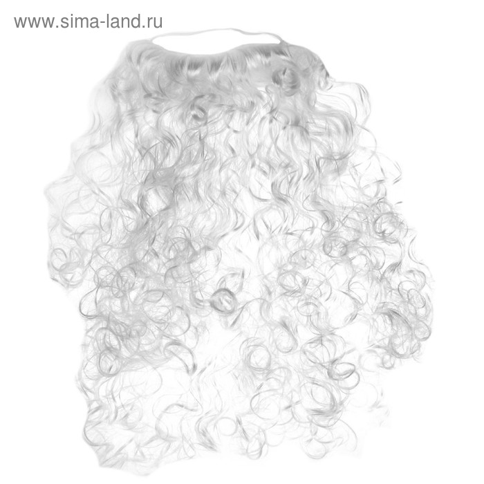 Карнавальная борода Деда Мороза, 50 см - Фото 1