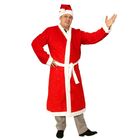 Карнавальный костюм "Дед Мороз" с мехом и снежинками, р-р 50-52 - Фото 2