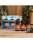 Новогодний набор эфирных масел «С Новым годом! С легким паром!», сосна, эвкалипт и мята, 3 шт. по 15 мл - Фото 2