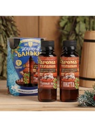 Новогодний набор эфирных масел «Жаркой баньки», пихта, можжевельник, кедр, 2 шт. по 100 мл - Фото 4