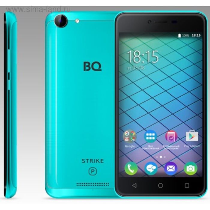 Смартфон BQ S-5059 Strike Power Blue Brushed 5,0" IPS, 1280*720, Android 7.0, 5000mAh - Фото 1