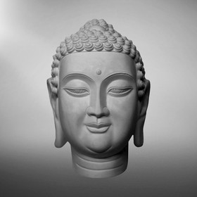 Гипсовая фигура известные люди: Голова Будды, 31 х 20,5 х 44 см