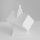 Геометрическая фигура сечение параллелепипеда в пирамиде, 20 см (гипсовая) - фото 9392057