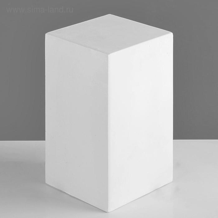 Геометрическая фигура ПРИЗМА четырёхгранная, 20 см (гипсовая) - Фото 1