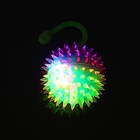 Мяч «Ёжик», световой, с пищалкой, 6,5 см, цвета МИКС - Фото 4
