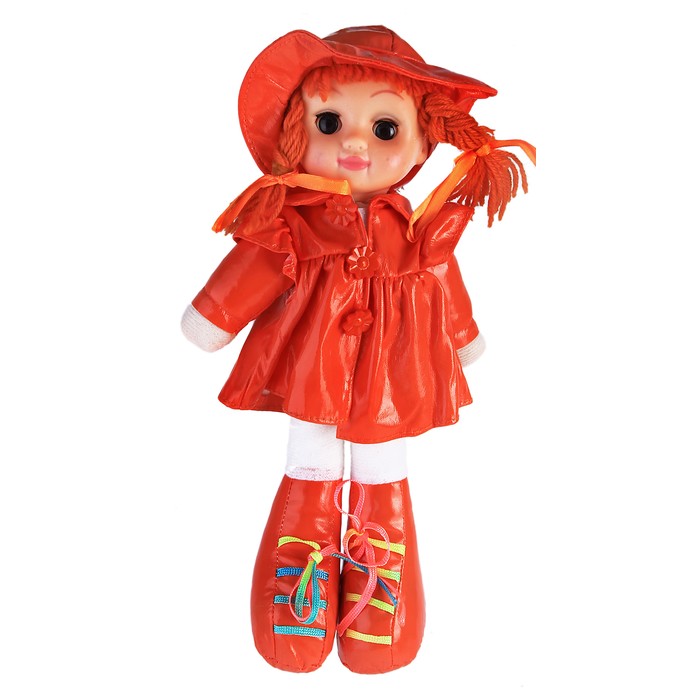Мягкая игрушка «Кукла», в кожаном сарафане и шляпе, цвета МИКС - фото 1883203522