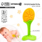 Прорезыватель силиконовый «Апельсин», на ножке, Крошка Я - Фото 1