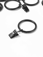 Кольцо для карниза, с зажимом, d=32/40 мм, 10 шт., чёрное - Фото 2