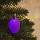 Игрушка световая "Шишка на елку" (батарейки в комплекте) 6 см, 1 LED, RGB, ФИОЛЕТОВЫЙ - Фото 1