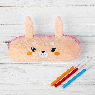 Школьный пенал «Зайчик», мягкий, 20х6,5 см