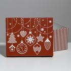 Коробка подарочная новогодняя складная «Яркий праздник», 31×25.5×16 см, Новый год - Фото 4