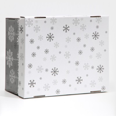Складная коробка «Let it snow», 31,2 х 25,6 х 16,1 см, Новый год