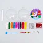 Ёлочный шар - фреска своими руками на новый год «Холодное сердце», набор для творчества - Фото 4