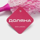 Щётка для пыли Доляна «Антистатик», 55 см, рабочая часть 35 см, микрофибра, розовая - Фото 4