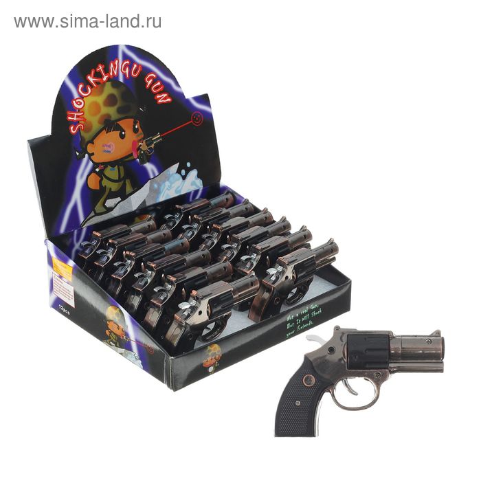 Прикол шокер «Револьвер», с лазером, цвета МИКС - Фото 1