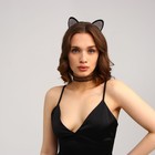 Карнавальный набор взрослый «Гламурная кошечка», ободок, ушки, чокер - Фото 3